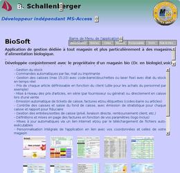 En suivant ce lien vous pourrez découvrir mon logiciel de gestion d'un magasin d'alimentation bio (toutes les fonctions nécessaires à la gestion générale avec émission d'un rapport pour votre fiduciaire).

Sa particularité est de proposer une encyclopédie d'aide à la vente directe, fonction accessible directement depuis la caisse, en toutes situations.