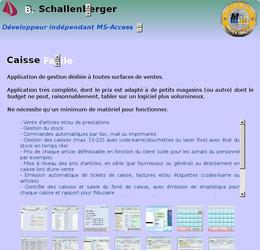 Ce logiciel a été développé pour répondre à une demande importante venant de petites surfaces de vente, ne nécessitant pas un logiciel très cher, tout en assurant l'ensemble des fonctions nécessaires à la gestion des-dites surfaces.

D'autre-part, ce logiciel est vendu avec abonnement de partenariat. De votre côté, vos demandes de modification, d'évolution De mon côté, réalisation de ces travaux et mises à votre disposition (mensuelle) d'une version mise à jour, téléchargeable et auto-exécutée.