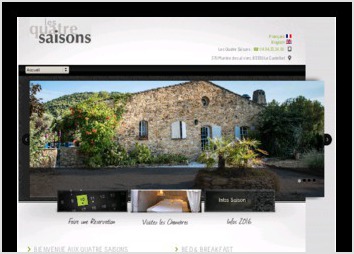 Site web  forte frquentation pour cette maison d hte de luxe.