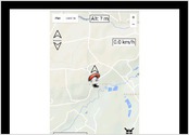 Pour mes activités de parapentiste, j'ai réalisé une application Web en HTML5 / CC3 /SVG compatible avec tout les navigateurs supportant ces normes.
L'application permet, en utilisant les API Google MAP, de connaitre sa position (longitude, latitude, altitude), son cap, ainsi son mouvement vertical (+/-)